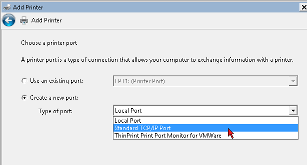 printer redirection