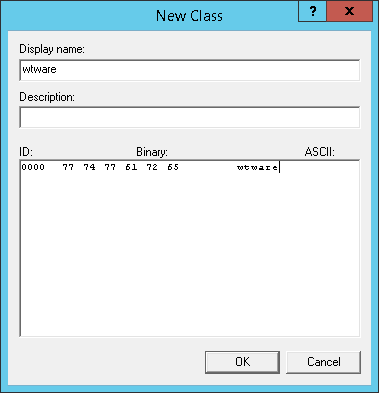 New WTware class